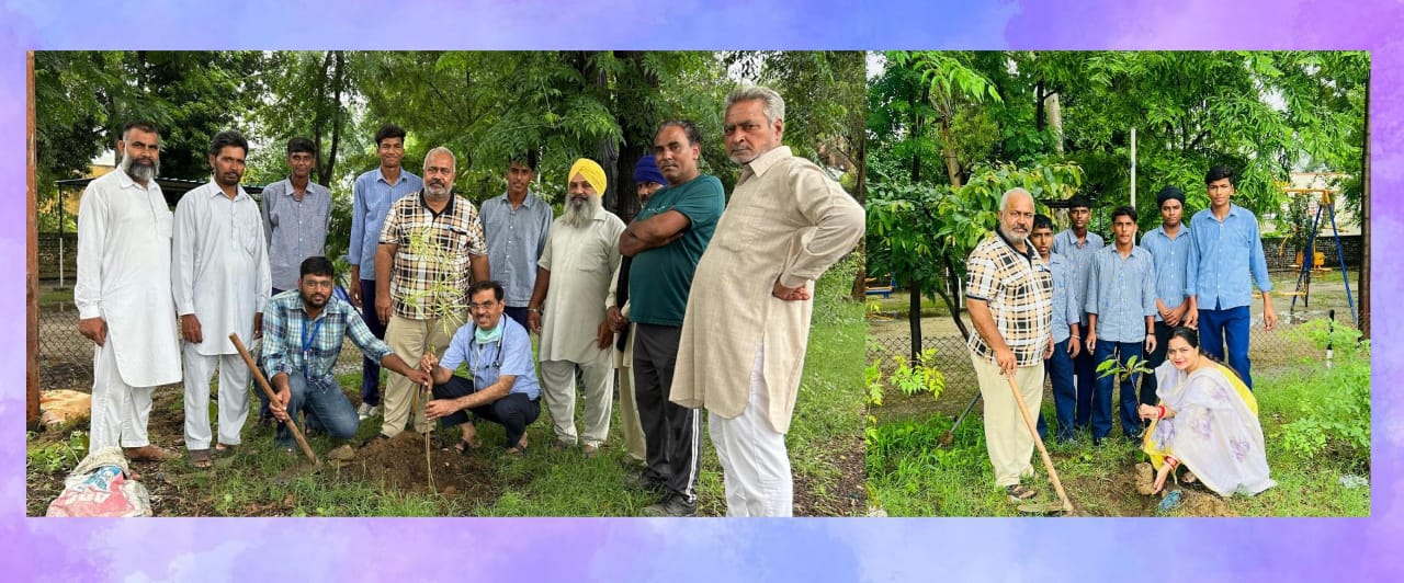 *Students of Dhamai School planted saplings in different places*